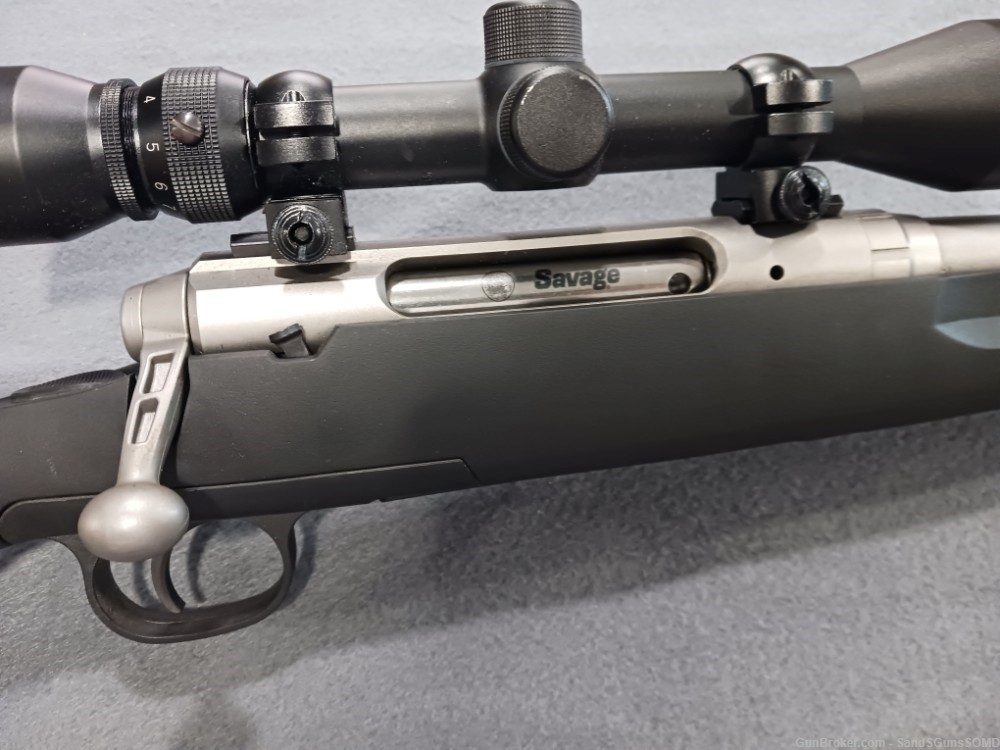 SAVAGE AXIS 270 WIN 22" STAINLESS BUSHNELL 3-9x40 BOLT ACTION PRE-OWNED-img-3