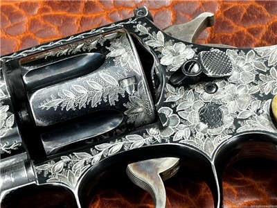 S&W Registered Magnum .357 S&W Magnum Fully Engraved & J.H.Heiser Holster  