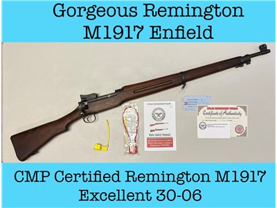 REMINGTON M1917 ENFIELD with Excellent 11-17 Dated Barrel-CMP Service Grade