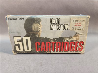 BARNAUL 9X18 MAKAROV HOLLOW POINTS 49RDS USED! PENNY AUCTION!