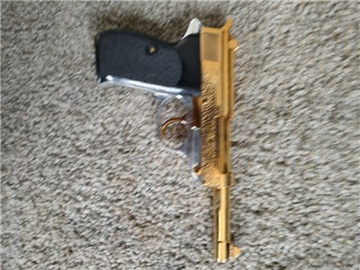 P1 walther gold & chrome engraved 