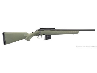 Ruger American Ranch Bolt Action Rifle, 350 Legend  with Green Stock 