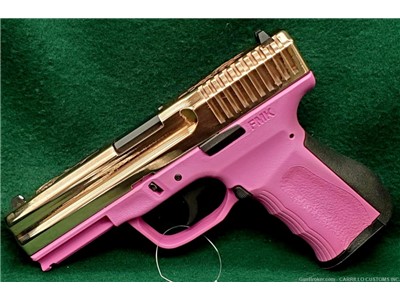 FMK 9C1G2 9mm Rose Gold Plated pink frame Penny Start Auction No reserve  