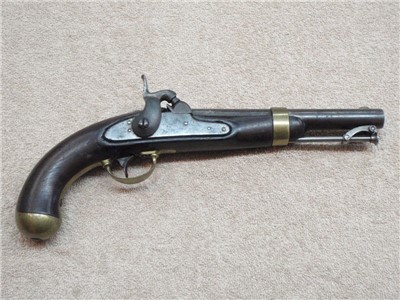 1842 Contract Percussion pistol H.ASTON dated 1849 GOOD CON