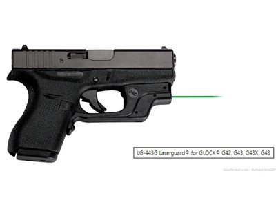 Glock G43X with Crimson Trace Green Dot Laser