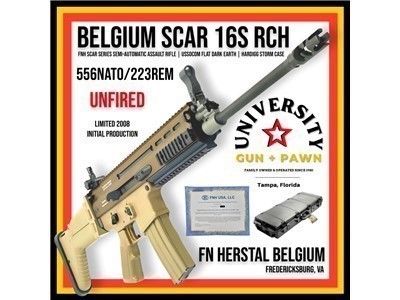 FN Herstal Belgium FN SCAR 16S RCH SOCOM 16" 556/223 Rifle USSOCOMFDE 2008 