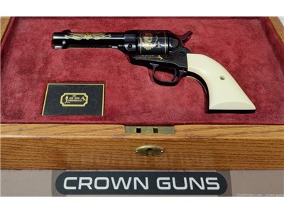 Colt SAA in 45 Colt, John Wayne Commemorative w/ Case & Holster 