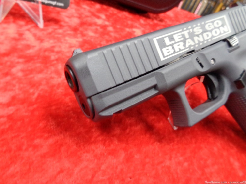 Glock 45 9mm Gen 5 LETS GO BRANDON Edition LGB Crooked Joe 17 NEW WE TRADE!-img-4