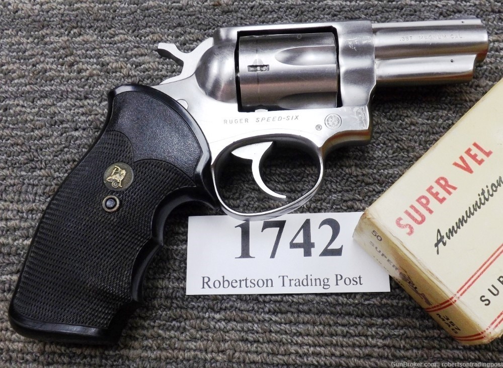 Ruger Speed Six .357 Magnum Stainless 2 3/4” Revolver 1981 Cold War GP100 -img-17