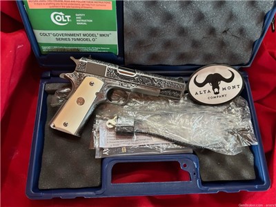 Colt 1911 Goverment 45 auto Deep Engraved by Altamont New In Box
