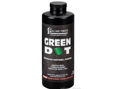 Alliant Green Dot Smokeless Shotshell Powder - 1 lb no CC Fees