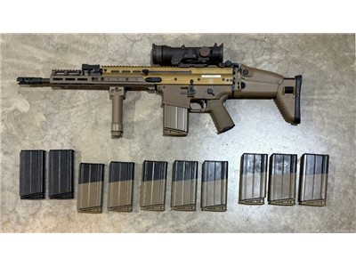 FN SCAR 17s 7.62x51, ELCAN SpecterDR, KD Handguard, 11 mags