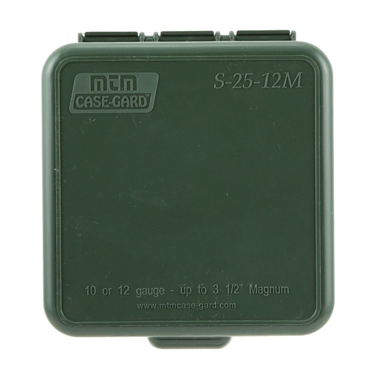 MTM Flip-Top 10 12 Ga Up to 3.5in 25 Rd Forest Grn Shotshell Box S25-12M-11-img-1