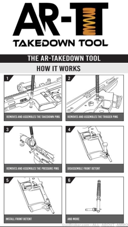 The AR-Takedown Tool: The only AR-15 Cleaning, gunsmithing tool you’ll need-img-1