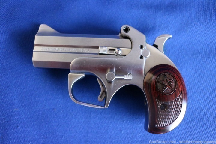 Bond Arms Century 2000 45 colt and 410 3" stainless, rosewood and case-img-1