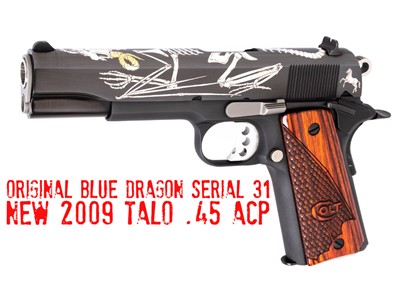 Colt TALO Dragon 1911 .45 ACP BLUE XSE FROM 2009 #31 of 400 with COA