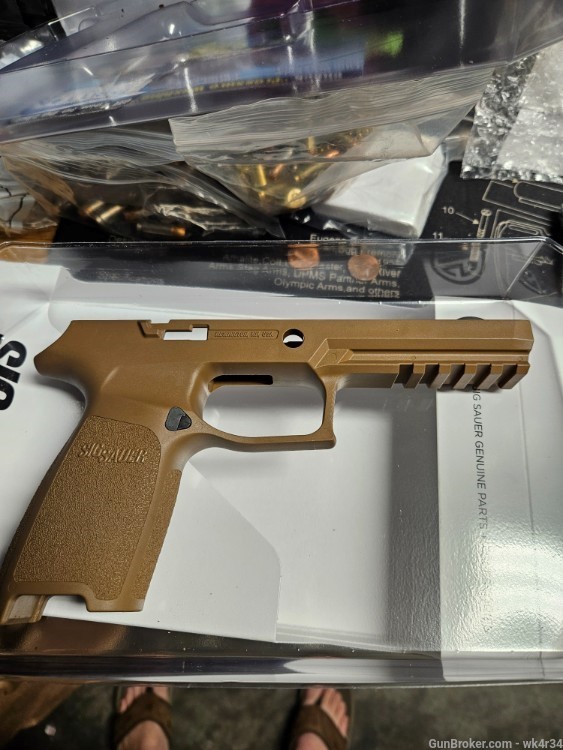 P320 Grip module Full Size FDE small size grip.-img-0