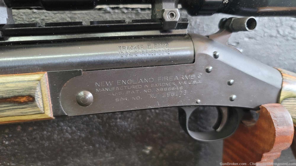 NEF New England Firearms Tracker Plus II Limited Ed. 12Ga Rifled Shotgun-img-1
