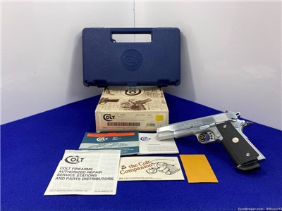 1994 Colt Government Model .45 ACP Chrome *COVETED MCCORMICK FACTORY RACER*