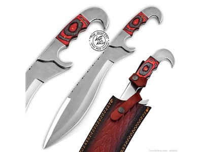 Custom Handmade Stainless Steel Bowie Hunting Knife-KKH-33