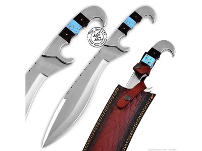 Custom Handmade Stainless Steel Bowie Hunting Knife-KKH-34
