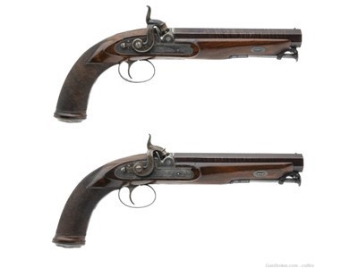 Beautiful Pair of Westley Richards Officers Pistol (AH8189)