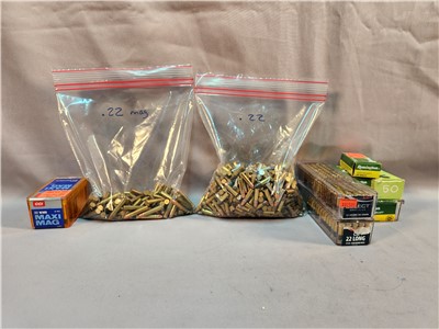 MIXED LOT OF 22LR/ 22SHORT/ 22MAG OVER 900RDS USED! PENNY AUCTION!