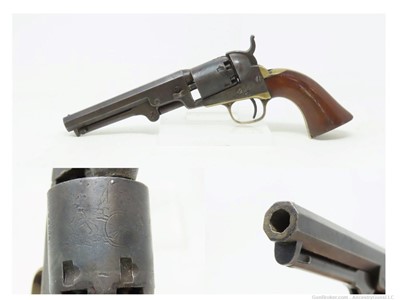 1863 COLT Antique CIVIL WAR M1849 POCKET Revolver .31 Percussion FRONTIER  
