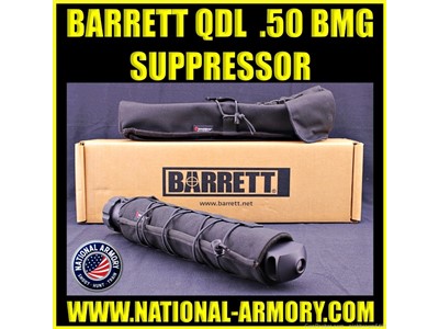 BARRETT QDL 12774 .50 BMG SUPPRESSOR BLACK QUICK DETACH .50CAL