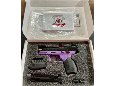 Ruger SR22 TALO DISTRIBUTOR EXCLUSIVE .22LR Purple Frame Pistol