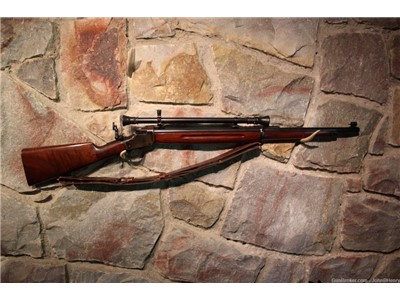 Winchester Model 1885 Highwall 22LR with Winchester A5 Scope and Sling WOW!