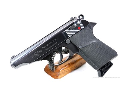 MANURHIN-WALTHER MODEL PP .22 LR 3.5" W/ 2MAGS, CASE, IMPORT PAPERS,