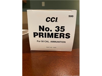500 CCI No. 35 Primers for 50 BMG