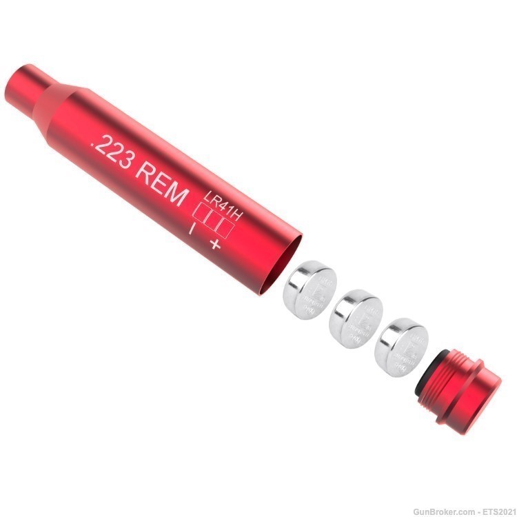 223 REM 5.56 Cartridge 6X Batteries Red Laser BoreSighter -img-2