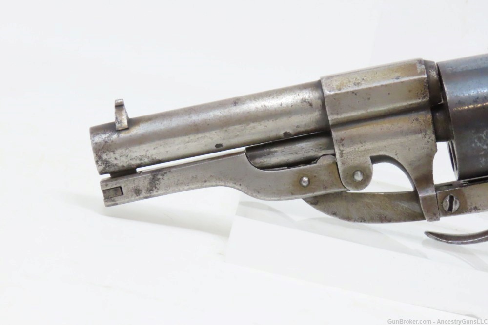 BRITISH Antique Folding Trigger 8mm PINFIRE DA Revolver   LEFAUCHEUX-img-4