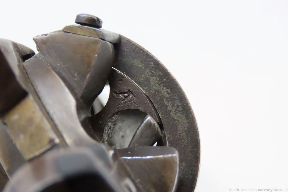 BRITISH Antique Folding Trigger 8mm PINFIRE DA Revolver   LEFAUCHEUX-img-10