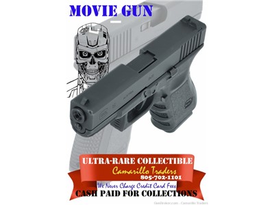 Rare Glock model 19 Factory Blank Firing pistol made for the T3 Movie!