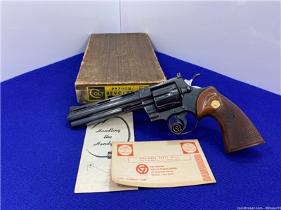 1965 Colt Python .357 Mag Blue 6" *STUNNING CLASSIC SNAKE REVOLVER*