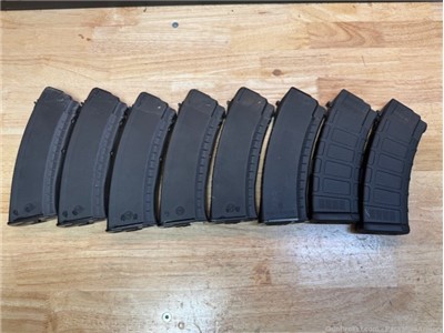 8 AK-74 Mags Bulgarian + Magpul / Penny Auction