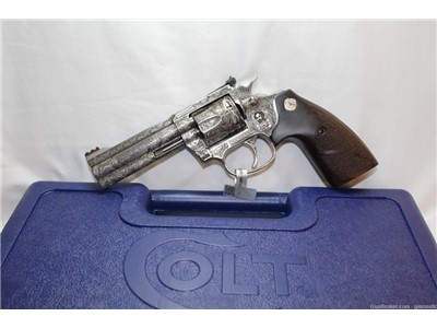 *FULLY ENGRAVED* Collectible Stunning Colt King Cobra Target 357 MAG 4"