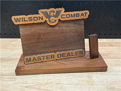 Wilson Combat Master Dealer 1911 Wood Stand RARE / Penny Auction
