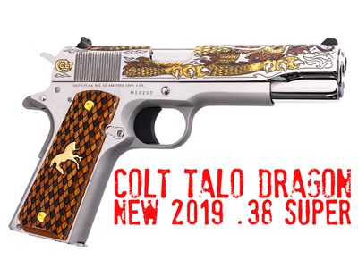 Colt 1911 .38 Super Dragon NEW TALO from 2019 MEX Serial