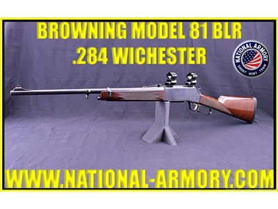 *VERY RARE* 1990 BROWNING MODEL 81 BLR SHORT ACTION 284 WINCHESTER 20" BBL
