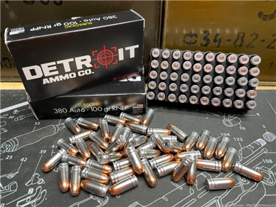 NAS3 380 Auto 100gr Subsonic FMJ 50 Rounds DAC NO CC FEES