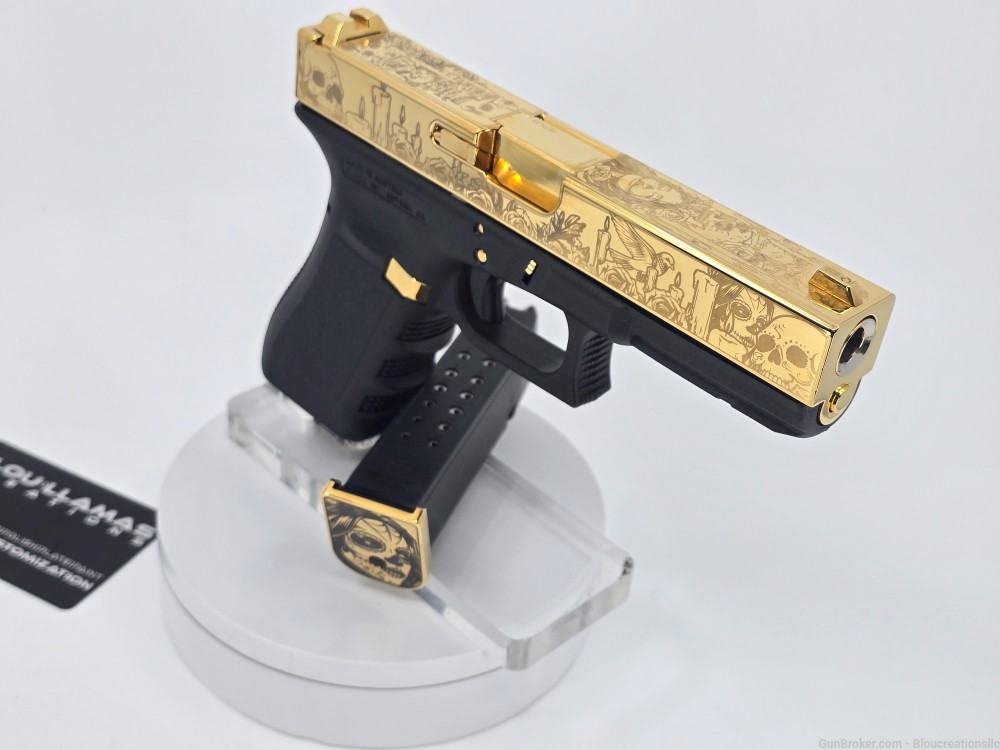 Gold 24K Custom Glock 17 Gen3-img-11
