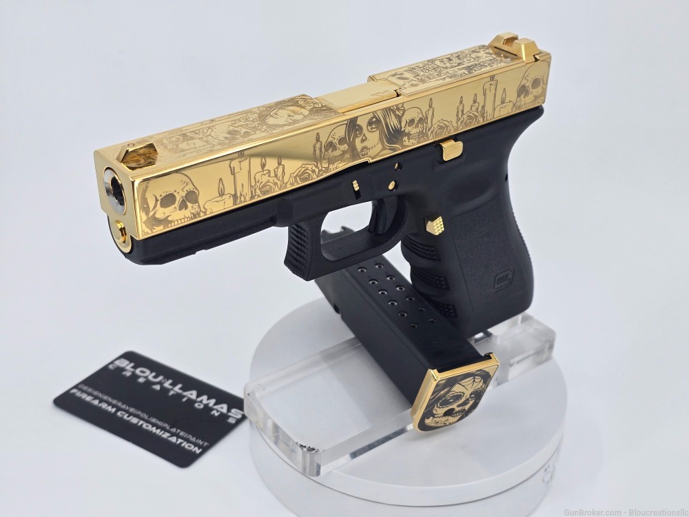 Gold 24K Custom Glock 17 Gen3-img-14