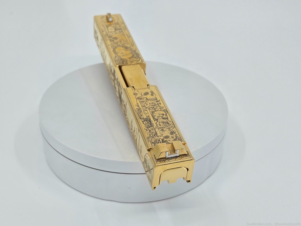 Gold 24K Custom Glock 17 Gen3-img-7