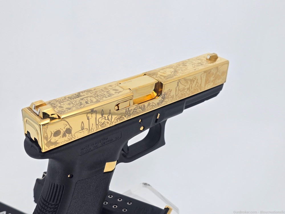 Gold 24K Custom Glock 17 Gen3-img-12