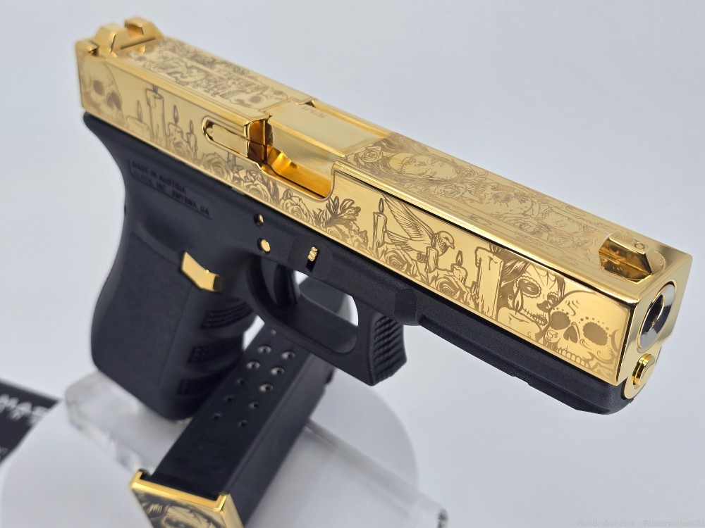 Gold 24K Custom Glock 17 Gen3-img-13