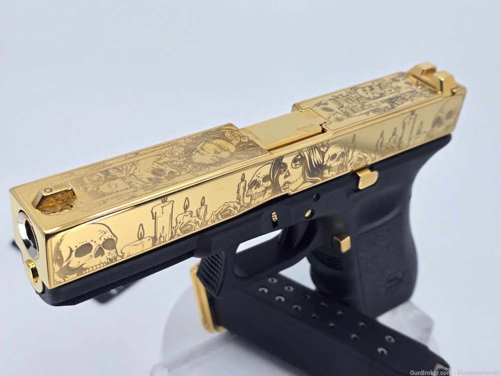 Gold 24K Custom Glock 17 Gen3-img-10